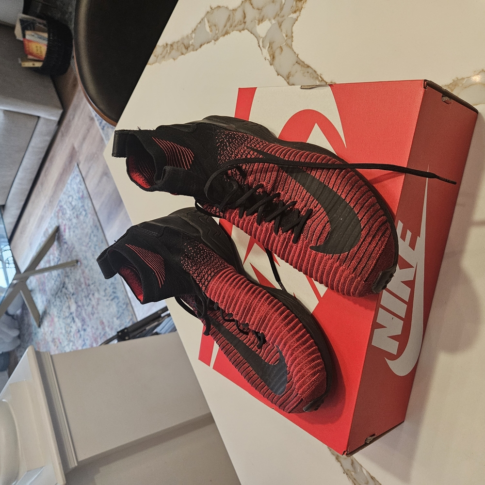 Nike Red and Black Athletic Shoes